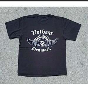 Volbeat 2011 Denmark Band T-Shirt Black & White Graphic Streetwear Size Medium